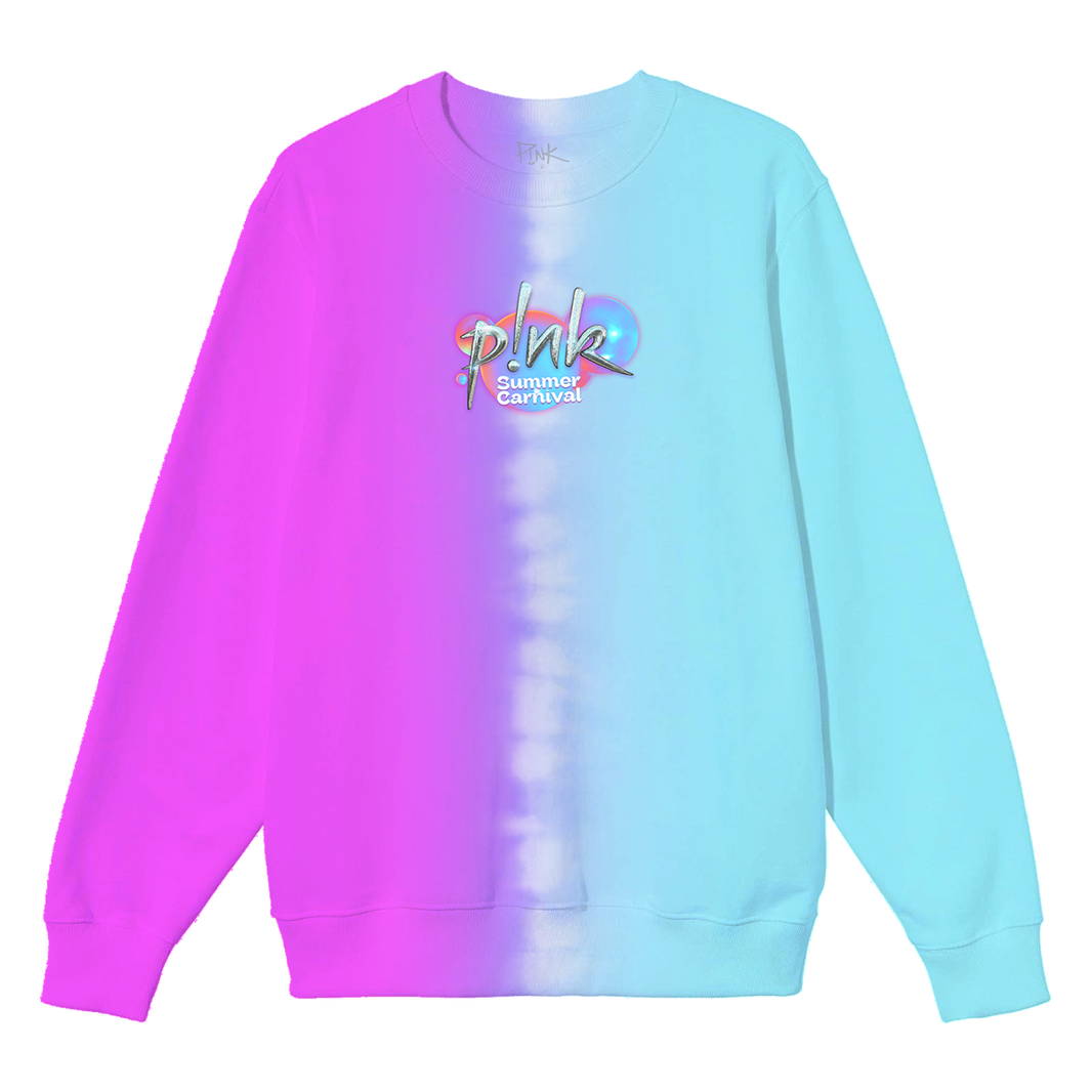 Prism Crinkle Stretch Mock Neck Shirt (Piko Pink) main image 1